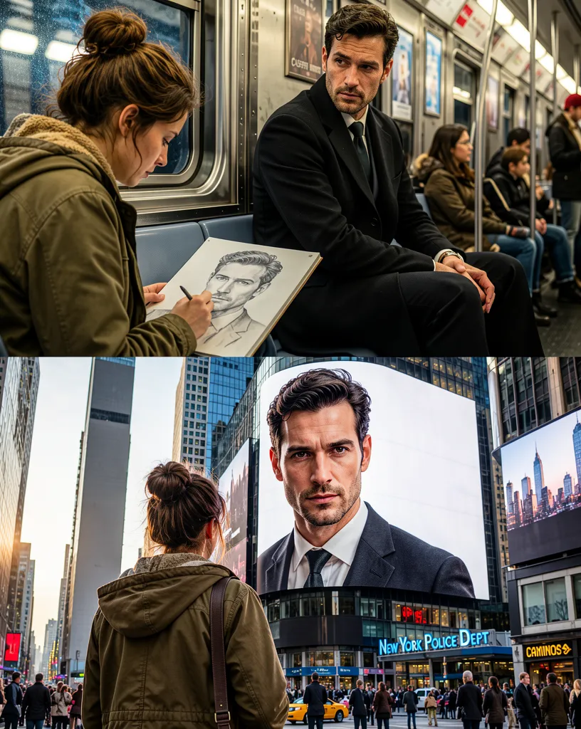 Sconosciuto nella metro a Times Square